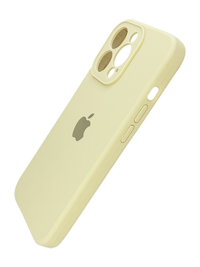 Силіконовий чохол Full Cover для iPhone 14 Pro Max antigue white Full Camera
