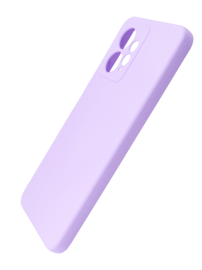 Силіконовий чохол SMTT для Xiaomi Redmi Note 12 4G lilac Full Camera з мікрофіброю