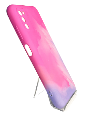 Силіконовий чохол Watercolor для Samsung A03S pink