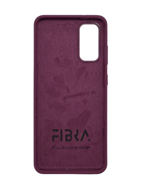 Силиконовый чехол Fibra для Samsung S20 marsala