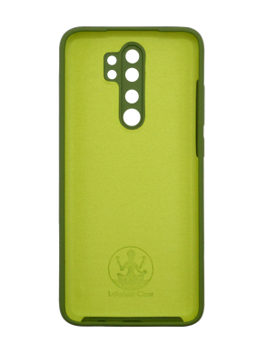 Силіконовий чохол Full Cover для Xiaomi Redmi Note 8 Pro dark green (dark olive)Full Camera без logo