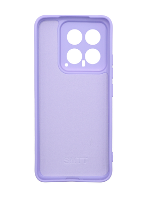 Силиконовый чехол SMTT для Xiaomi Mi 14 lavander Full Camera с микрофиброй