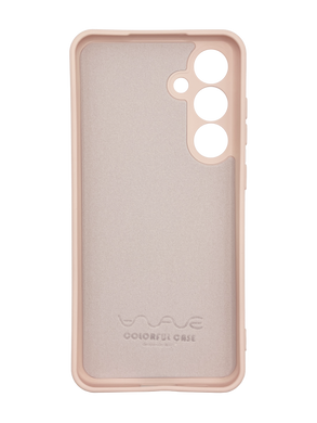 Силиконовый чехол WAVE Colorful для Samsung S24 FE pink sand Full Camera (TPU)