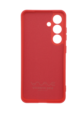 Силиконовый чехол WAVE Colorful для Samsung S24 red Full Camera (TPU)