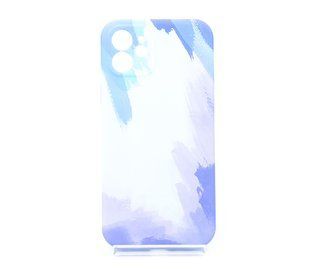Силіконовий чохол WAVE Watercolor для iPhone 12 blue (TPU)