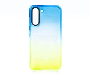 Чехол TPU+PC Sunny Gradient для Samsung S21 FE blue/green
