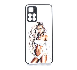 TPU+PC чохол Prisma Ladies для Xiaomi Poco M4 Pro 5G white