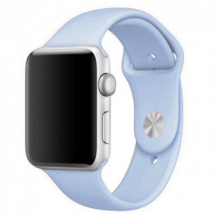 Силіконовий ремінець для Apple Watch Sport Band 38-40mm (S/M & M/L) 3pcs lilac blue