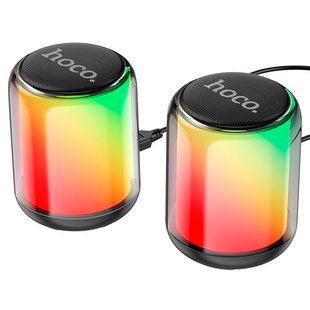 Колонка компьютерная HOCO BS56 Colorful BT wired 2-in-1 computer speaker Black