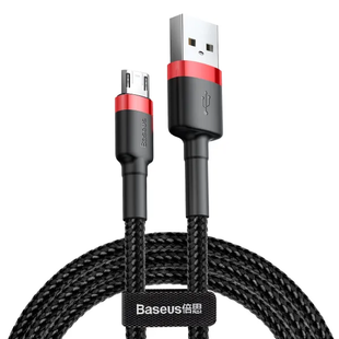 USB кабель Baseus CAMKLF-HG1 Cafule micro 2A/3m red/black
