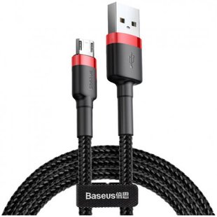 USB кабель Baseus CAMKLF-HG1 Cafule micro 2A/3m red/black