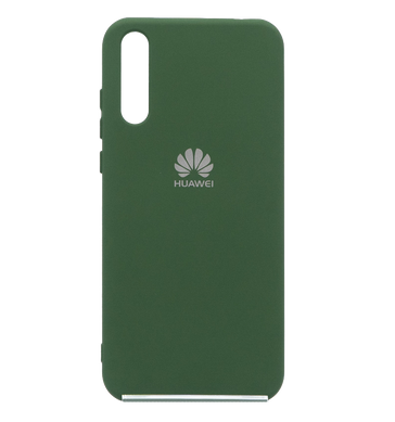 Силиконовый чехол Full Cover для Huawei Y8p 2020 dark green Protective my color
