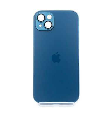 Чохол TPU+Glass sapphire matte case для iPhone 14 Plus navy blue