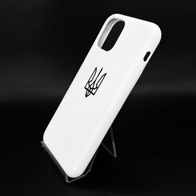 Силіконовий чохол Full Cover для iPhone 11 Pro white герб UA