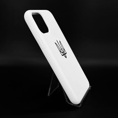 Силіконовий чохол Full Cover для iPhone 11 Pro white герб UA