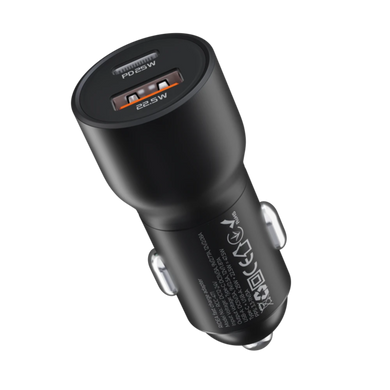 Авто Зарядний пристрій Ridea RCC-47110 QPow Pro 1USB/1USB-C PD/QC 47.5W black
