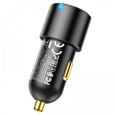 Автомобільний зарядний пристрій Hoco NZ6 45W 2 Type-C+1 USB black