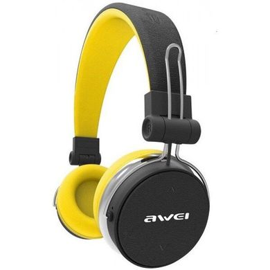 Bluetooth навушники AWEI A700BL black-yellow