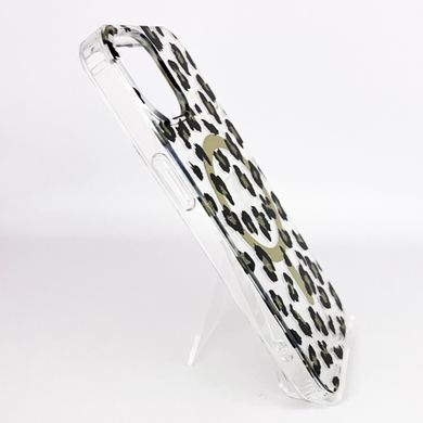 Чехол TPU Candy Leopard with MagSafe для iPhone 15 gold