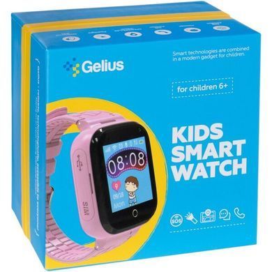 Дитячий смарт годинник Gelius GP-PK007 (ocean) з GPS трекером pink