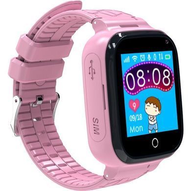 Дитячий смарт годинник Gelius GP-PK007 (ocean) з GPS трекером pink