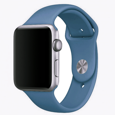 Силіконовий ремінець для Apple Watch Sport Band 38-40mm (S/M & M/L) 3pcs denim blue (cornflower)