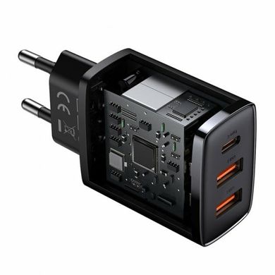 Мережевий зарядний пристрій Baseus Compat CCXJ-E 30W QC + PD 1Type-C +2usb black