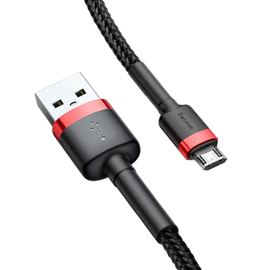 USB кабель Baseus CAMKLF-HG1 Cafule micro 2A/3m red/black