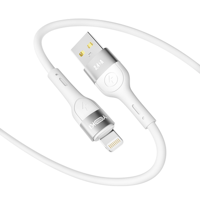 USB кабель YOKI SOLID YK-EX11 Lightning 2.4A 1.2m white