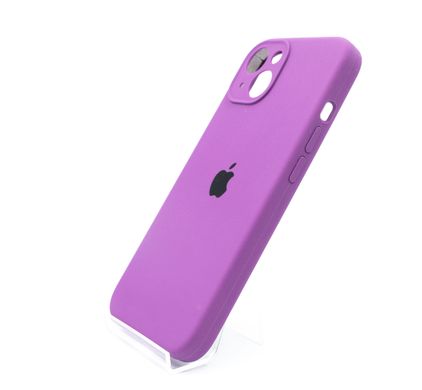 Силіконовий чохол Full Cover для iPhone 13 purple Full Camera