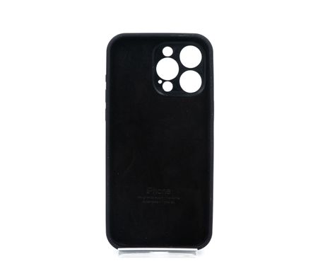 Силіконовий чохол Full Cover для iPhone 15 Pro Max black Full Camera