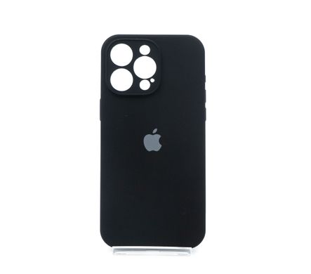 Силіконовий чохол Full Cover для iPhone 15 Pro Max black Full Camera