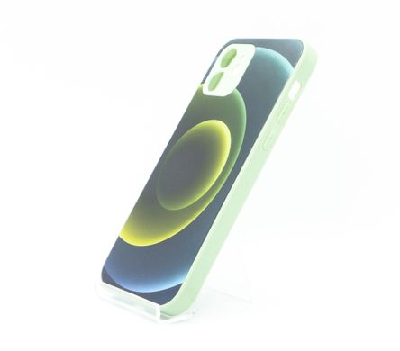 TPU+Glass чохол Prism Circles для iPhone 12 green/blue 3 Full Camera