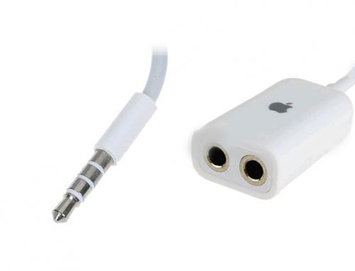 Audio splitter 3.5mm for Apple white