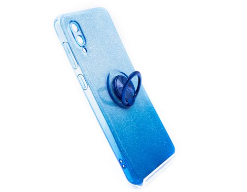 Силіконовий чохол SP Shine для Samsung A02 blue ring for magnet