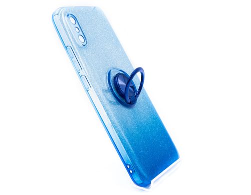 Силіконовий чохол SP Shine для Xiaomi Redmi 9A blue ring for magnet