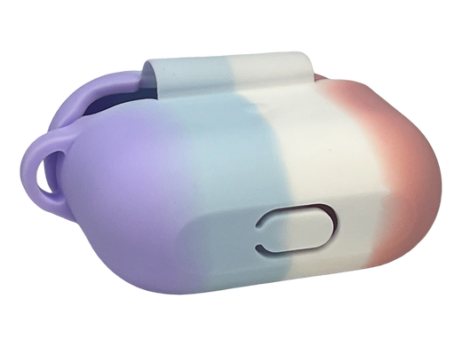 Чохол for AirPods 3 силіконовий Colorfull + карабін pink/lilac box