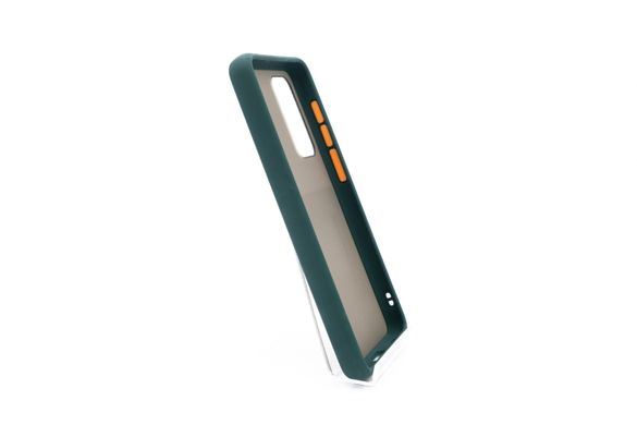 Чехол 2 в 1 Matte Color для Huawei P40 (TPU) light green/orange