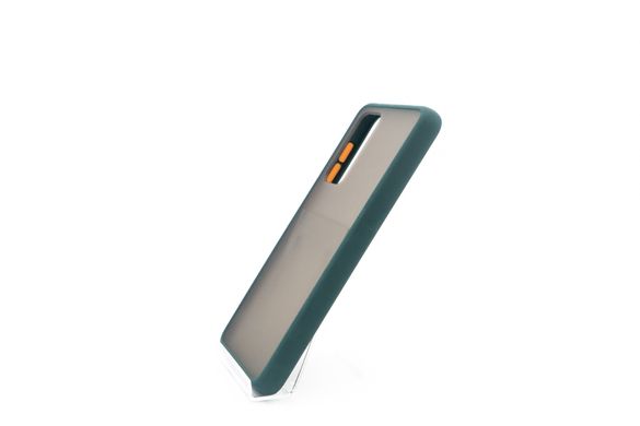 Чохол 2 в 1 Matte Color для Huawei P40 (TPU) light green/orange