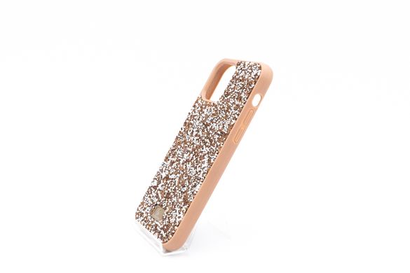 Силіконовий чохол Bling World Grainy Diamonds для iPhone 12/12 Pro rose gold (TPU)