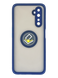 Накладка TPU Deen ColorEdgingRing для Realme 6 Pro blue під магнітний тримач