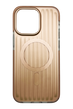 TPU чехол Ribbed Matte with MagSafe для iPhone 15 Pro gold