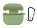 Чохол for AirPods 3 силіконовий mint з мікрофіброю
