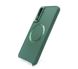 TPU чохол Bonbon Metal Style with MagSafe для Samsung S21 FE army green