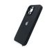 Силіконовий чохол Full Cover для iPhone 15 Pro Max black Full Camera