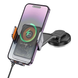 Бездротовий АЗП-тримач Hoco HW8 Transparent Discovery Edition wireless fast charging (cente