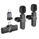 Мікрофон петличний BOROFONE BFK12 Trophy lavalier wireless digital microphone Type-C/Lightnin black