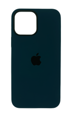Силиконовый чехол with MagSafe для iPhone 15 Pro Max storm blue