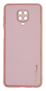 Чохол шкіра Xshield для Xiaomi Redmi Note 9s/Note 9 Pro/Note 9 Pro Max pink Full Camera