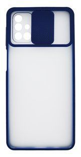 TPU чехол Camshield mate для Samsung M31s blue шторка/защита камеры